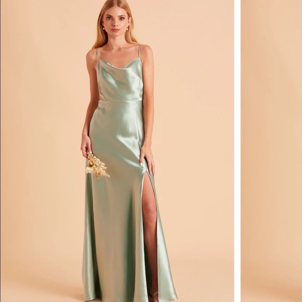 Birdy Grey Satin Sage Dress